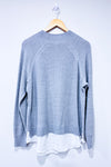 Gray knit sweater (l)