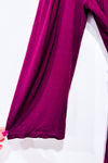 Burgundy Wrap Tie Top (l) - Maternity