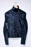 Grey turtleneck sports top with animal print (s)