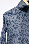 Grey turtleneck sports top with animal print (s)