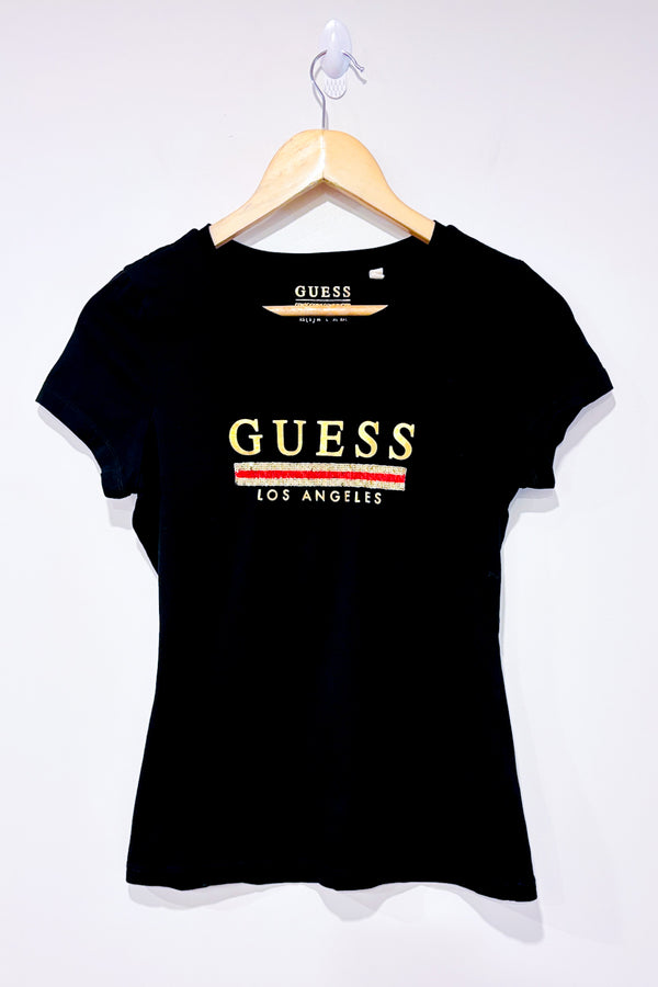 T-shirt noir et or (s)-Guess-La Penderie du Paradis 🕊