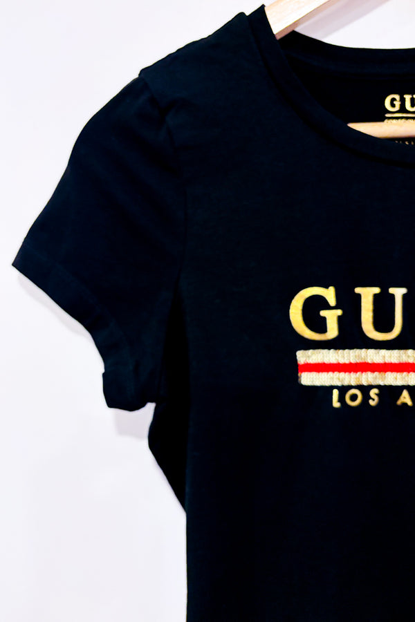 T-shirt noir et or (s)-Guess-La Penderie du Paradis 🕊