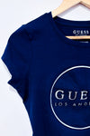 T-shirt marine et argent (s)-Guess-La Penderie du Paradis 🕊