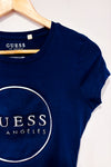 T-shirt marine et argent (s)-Guess-La Penderie du Paradis 🕊