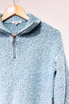 Haut court turquoise à col haut avec zip (l) - Enfant-Blumind-La Penderie du Paradis 🕊