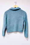 Haut court turquoise à col haut avec zip (l) - Enfant-Blumind-La Penderie du Paradis 🕊