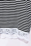 T-shirt court blanc et noir rayé (s)-Ardene-La Penderie du Paradis 🕊