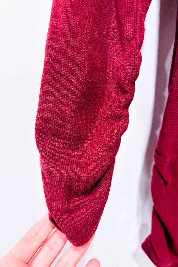 Tunique bourgogne et or en tricot (xs)-Enyce Jeans-La Penderie du Paradis 🕊
