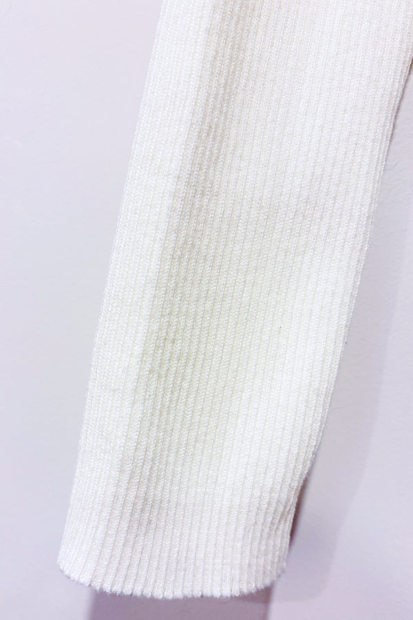 Chandail côtelé crème à col roulé (s)-SHEIN-La Penderie du Paradis 🕊