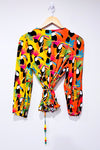 Blouse Rainforest à nouer multicolore avec toucans (s)-FARM Rio-La Penderie du Paradis 🕊