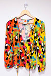 Blouse Rainforest à nouer multicolore avec toucans (s)-FARM Rio-La Penderie du Paradis 🕊