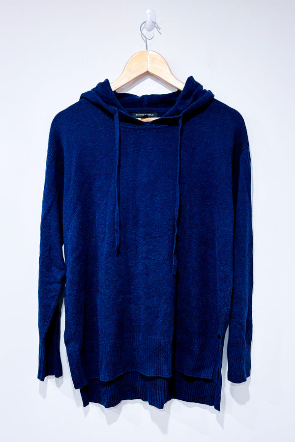 Chandail en tricot marine à capuchon (l)-Banana Republic-La Penderie du Paradis 🕊