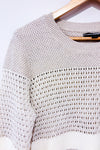 Chandail en tricot beige rayé (m)-Tommy Hilfiger-La Penderie du Paradis 🕊