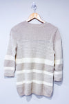 Chandail en tricot beige rayé (m)-Tommy Hilfiger-La Penderie du Paradis 🕊