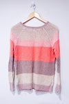 Chandail en tricot rose et gris rayé (s)-American Eagle-La Penderie du Paradis 🕊