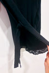 Haut noir en tricot (xs) - Maternité-H&M-La Penderie du Paradis 🕊