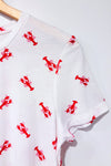 T-shirt blanc avec homards (l)-Ardene-La Penderie du Paradis 🕊