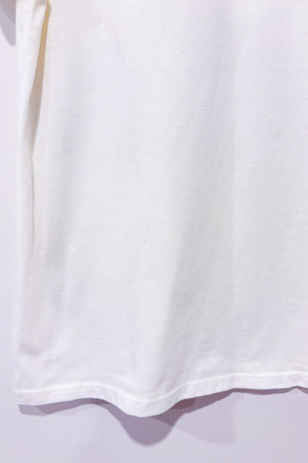 T-shirt blanc avec dentelle et paillettes (m)-Jaclyn Smith-La Penderie du Paradis 🕊