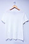 T-shirt blanc avec dentelle et paillettes (m)-Jaclyn Smith-La Penderie du Paradis 🕊