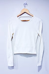 YY_Chandail blanc avec dos ouvert (l)-Zara-La Penderie du Paradis 🕊