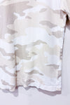 T-shirt beige et blanc motif camouflage (xs)-H&M-La Penderie du Paradis 🕊