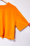 T-shirt coupé orange (l)-Zara-La Penderie du Paradis 🕊