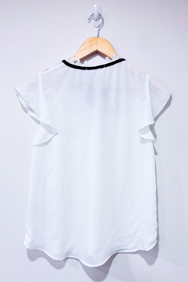 Haut fluide blanc avec broderie (s)-Active USA-La Penderie du Paradis 🕊