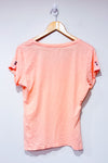 T-shirt rose pâle avec paillettes et logo (m)-Calvin Klein-La Penderie du Paradis 🕊