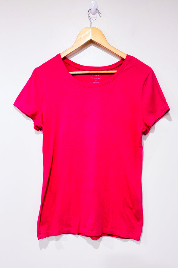 T-shirt rose Timeless (m)-Banana Republic-La Penderie du Paradis 🕊