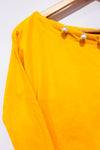 Chandail jaune avec perles au col (l)-Ginger-La Penderie du Paradis 🕊