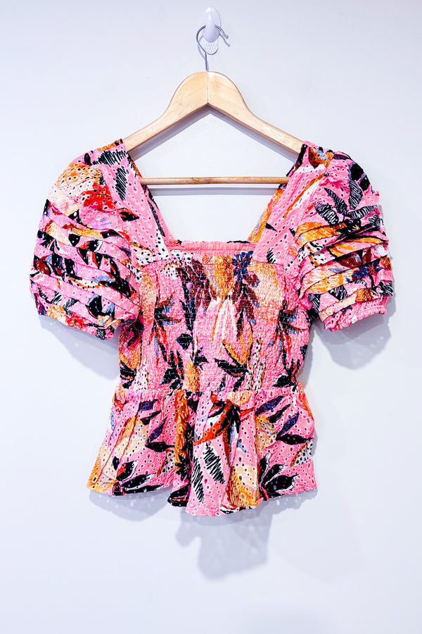 Haut rose fleuri Azalea (m)*-FARM Rio-La Penderie du Paradis 🕊