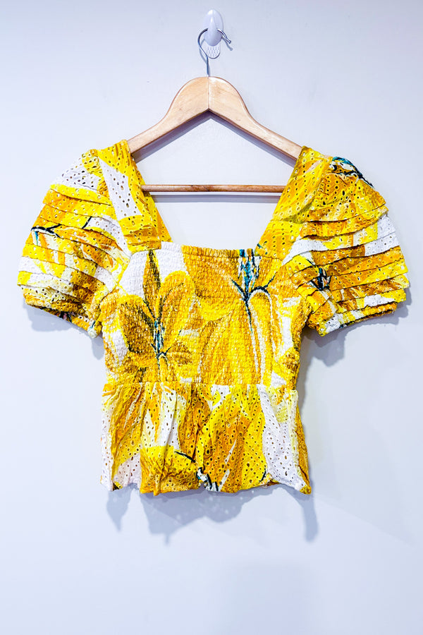 Haut jaune fleuri Azalea (m)*-FARM Rio-La Penderie du Paradis 🕊