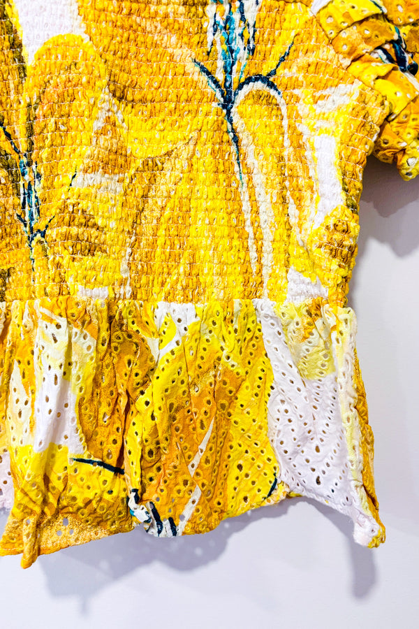 Haut jaune fleuri Azalea (m)*-FARM Rio-La Penderie du Paradis 🕊