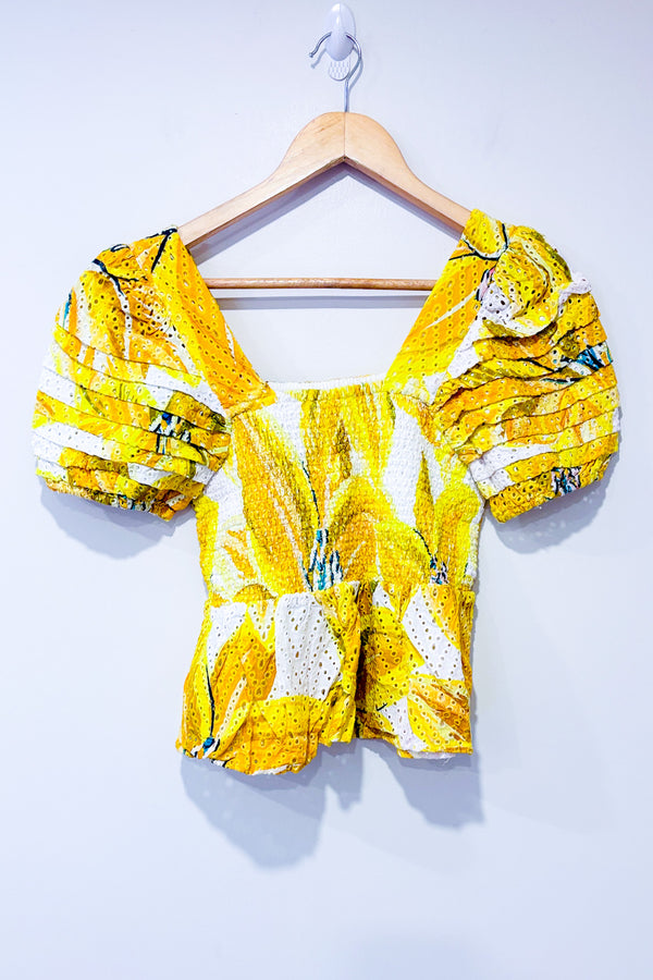 Haut jaune fleuri Azalea (m)*-FARM Rio-La Penderie du Paradis 🕊