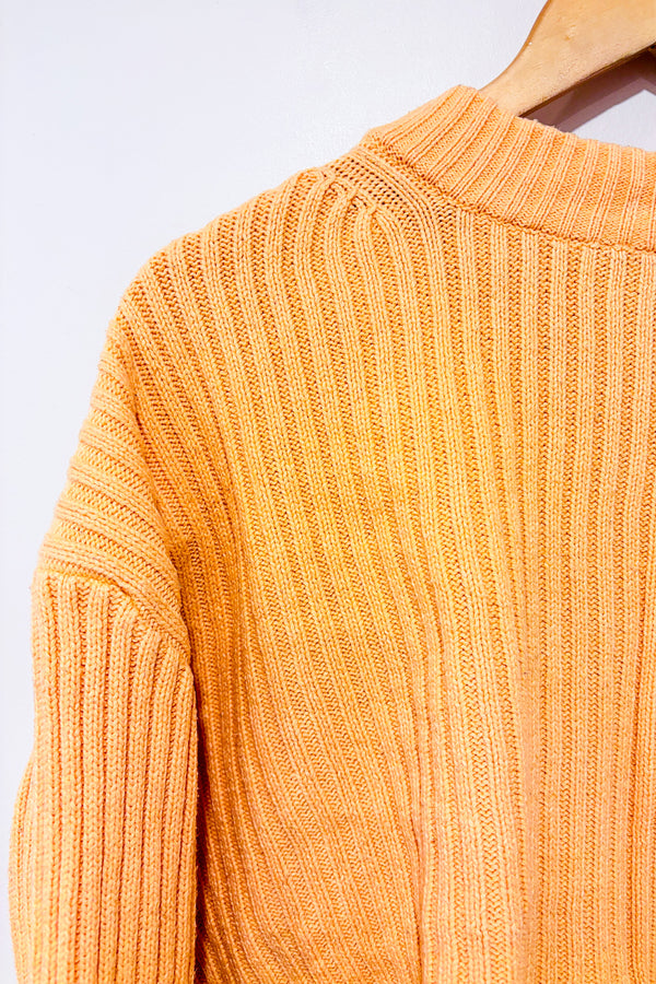 Chandail court pêche en tricot (s)-H&M-La Penderie du Paradis 🕊