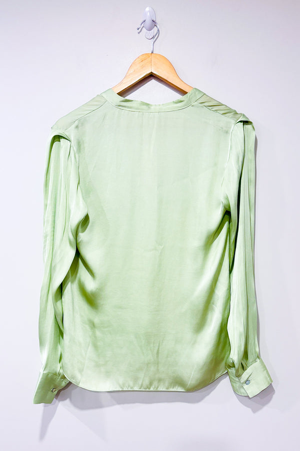 Blouse vert lime (s)-Mango-La Penderie du Paradis 🕊