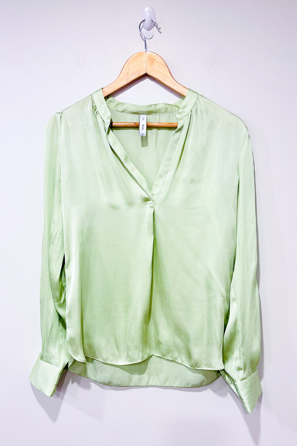 Blouse vert lime (s)-Mango-La Penderie du Paradis 🕊