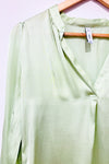 Blouse vert lime (s)-Mango-La Penderie du Paradis 🕊