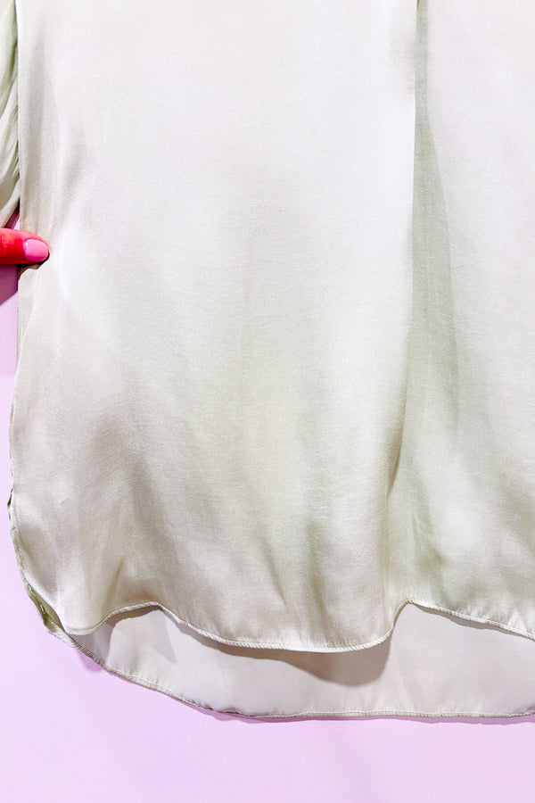 Blouse vert lime (s)-Mango-La Penderie du Paradis 🕊