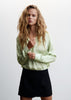 Blouse vert lime (s)