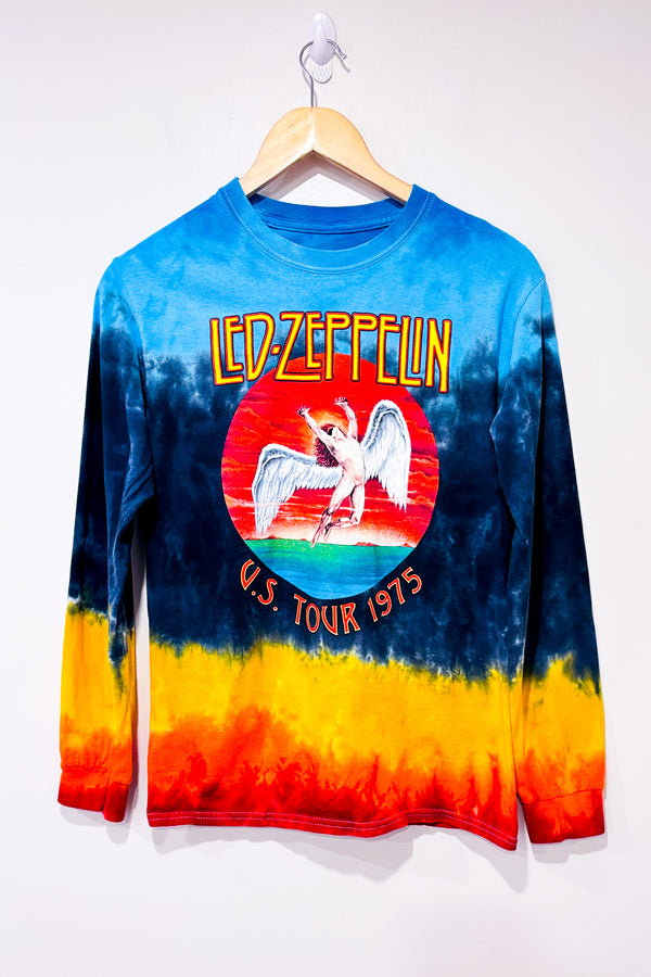 Chandail tie-dye multicolore Led Zeppelin U.S. Tour 1975 (s)-Led Zeppelin-La Penderie du Paradis 🕊