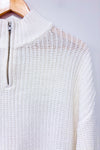 Chandail en tricot blanc à col haut (s)*-Simons-La Penderie du Paradis 🕊