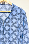 Blouse bleue avec hiboux (xs)-Reitmans-La Penderie du Paradis 🕊