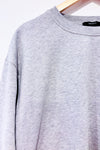 Chandail crewneck gris en coton ouaté (l)-Forever21-La Penderie du Paradis 🕊