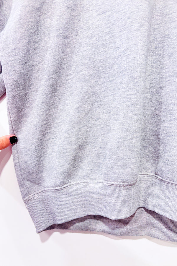 Chandail crewneck gris en coton ouaté (l)-Forever21-La Penderie du Paradis 🕊