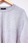 Chandail crewneck gris en coton ouaté (l)-Forever21-La Penderie du Paradis 🕊
