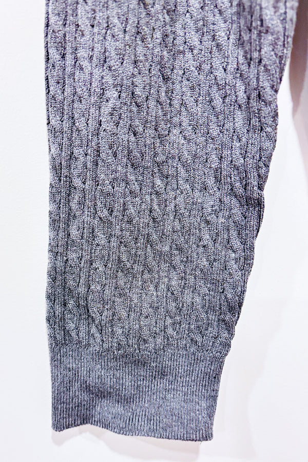 Chandail gris en tricot (m)-H&M-La Penderie du Paradis 🕊