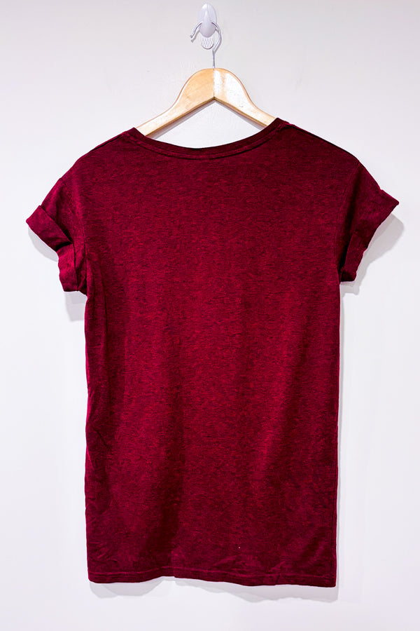 T-shirt bourgogne (xs)-H&M-La Penderie du Paradis 🕊