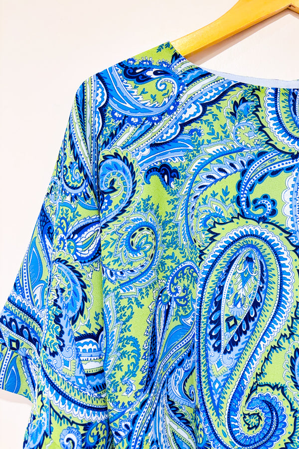 Haut vert et bleu à nouer (s)-Autres-La Penderie du Paradis 🕊