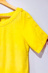 T-shirt jaune en lin (s)* seconde main - Laura- La Penderie du Paradis